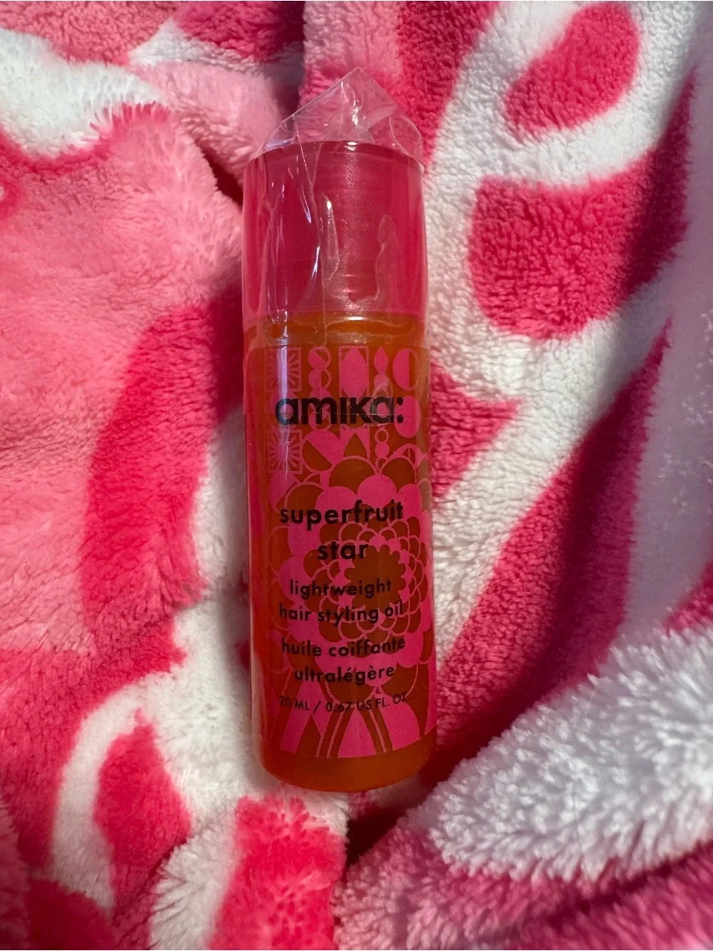amika Superfruit Star Lightweight Hair Styling Oil - Travel Size New